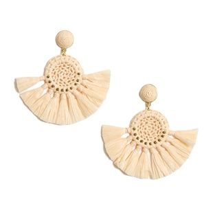 New J.Crew Fan Statement Earrings